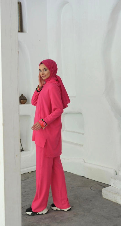 Lucy Dress and Pants Set Pink